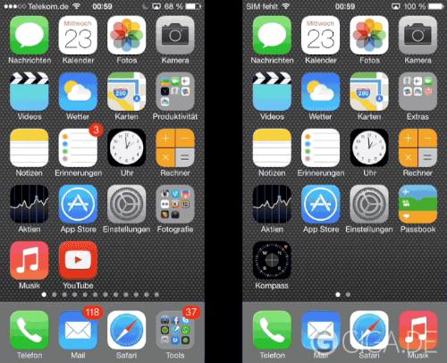 iOS 7.0.3: Zoom-Effekt deaktivieren - Bewegung reduzieren
