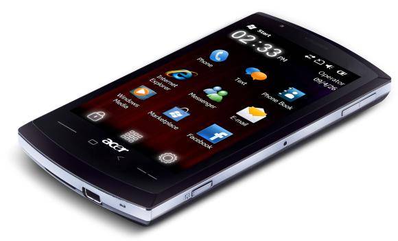 Acer stellt Smartphone mit Windows Mobile 6.5 und Snapdragon-CPU vor